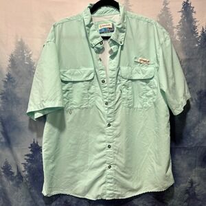 Magellan Outdoors Men's XL Adventure Gear Angler Fit Short Sleeve Green Shirt